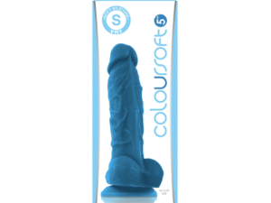 NS Novelties ColourSoft 5" Soft Dildo Blue
